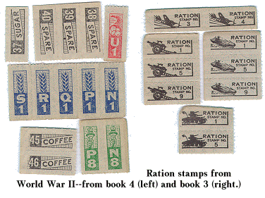 Picture of ration stamps